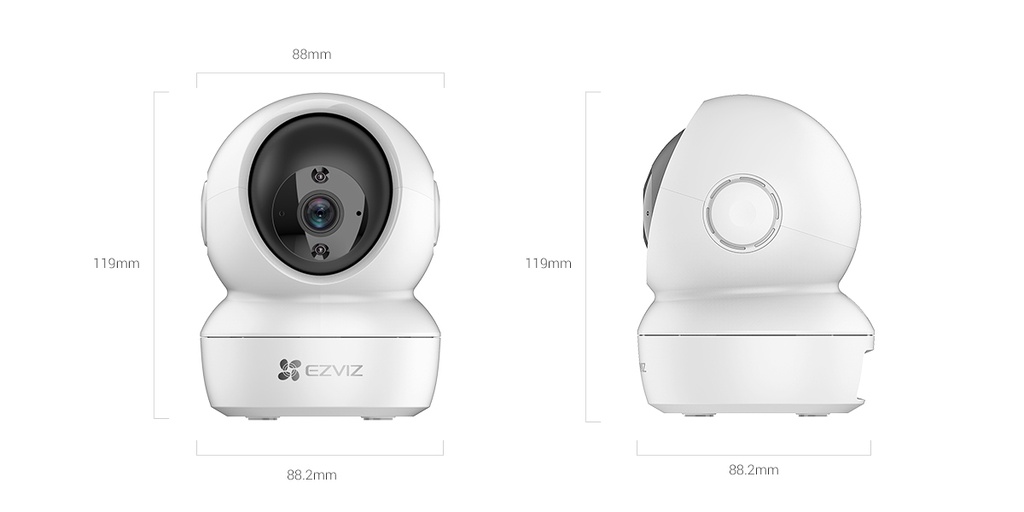 Camara Wifi Tipo IP Full Hd 1080p Paneo Cs-H6c Ezviz