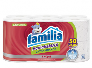 Papel Higienico Familia Acolchamax Extragrande 12R 24M 