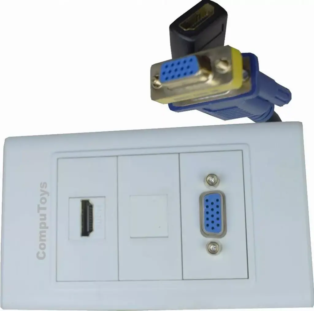 WALL PLATE HDMI y VGA FWP-1099