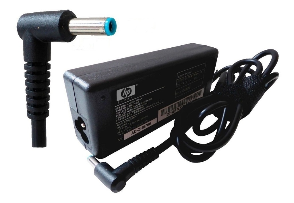 Cargador Portátil HP 19.5V-4.62 Punta Azul