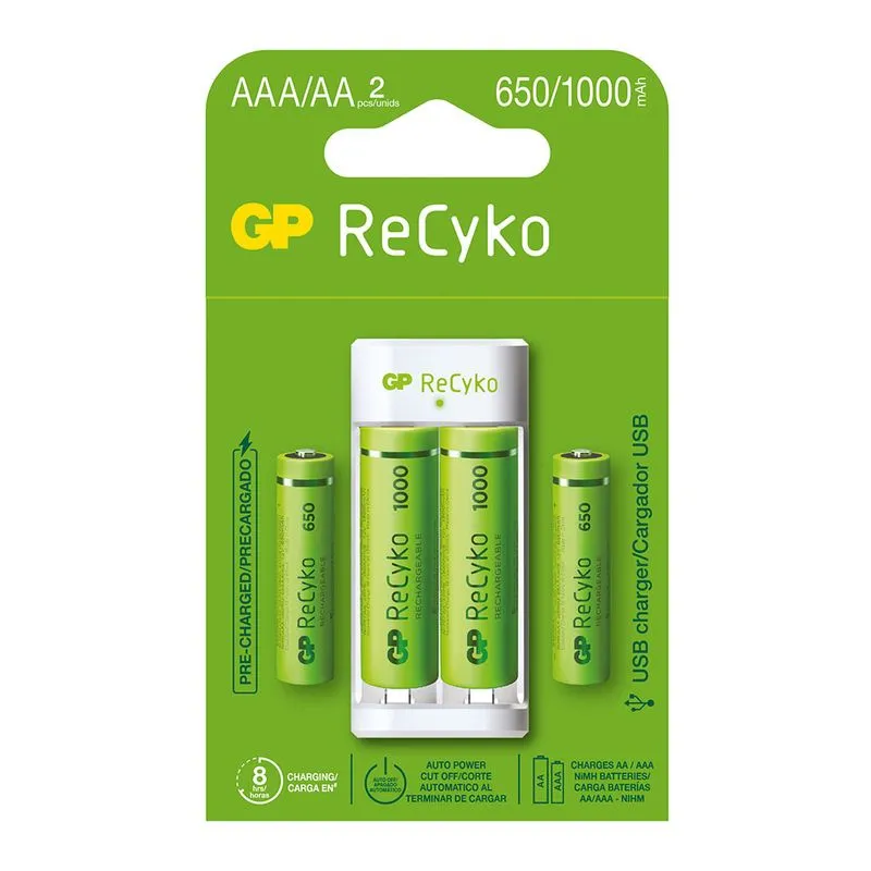 Cargador E211 2AA NIMH 1000 MAH+2AAA