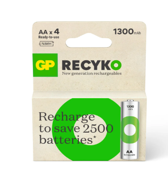 Pila Recargable GP NIMH AA 1.2V 1300 MAH