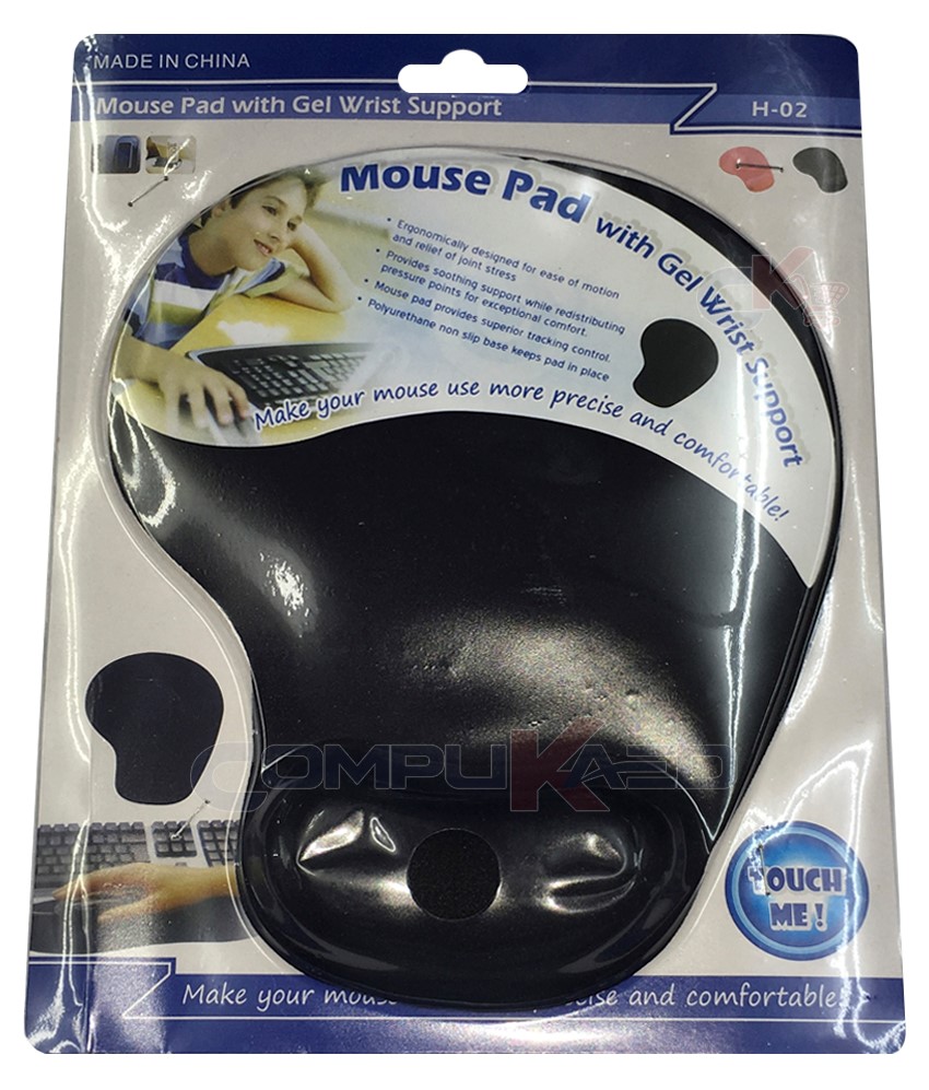 Pad Mouse Gel Negro ETR-1039G-1
