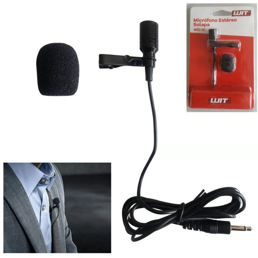 Micrófono Estéreo Solapa MIC-01