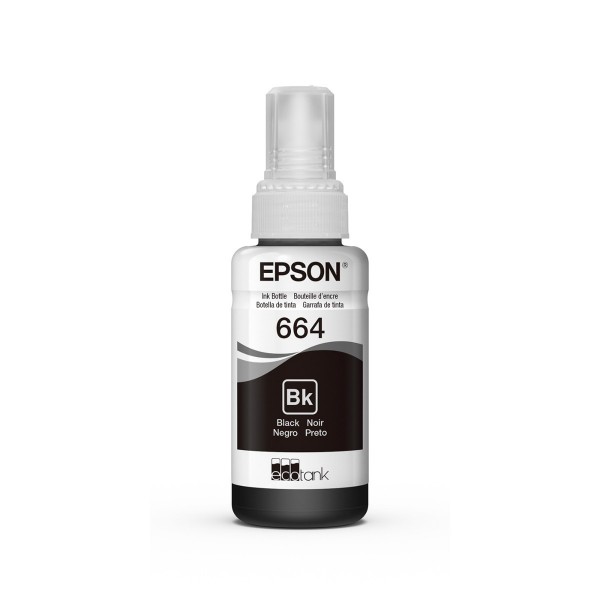 Botella Tinta Epson T664120 Negra #664