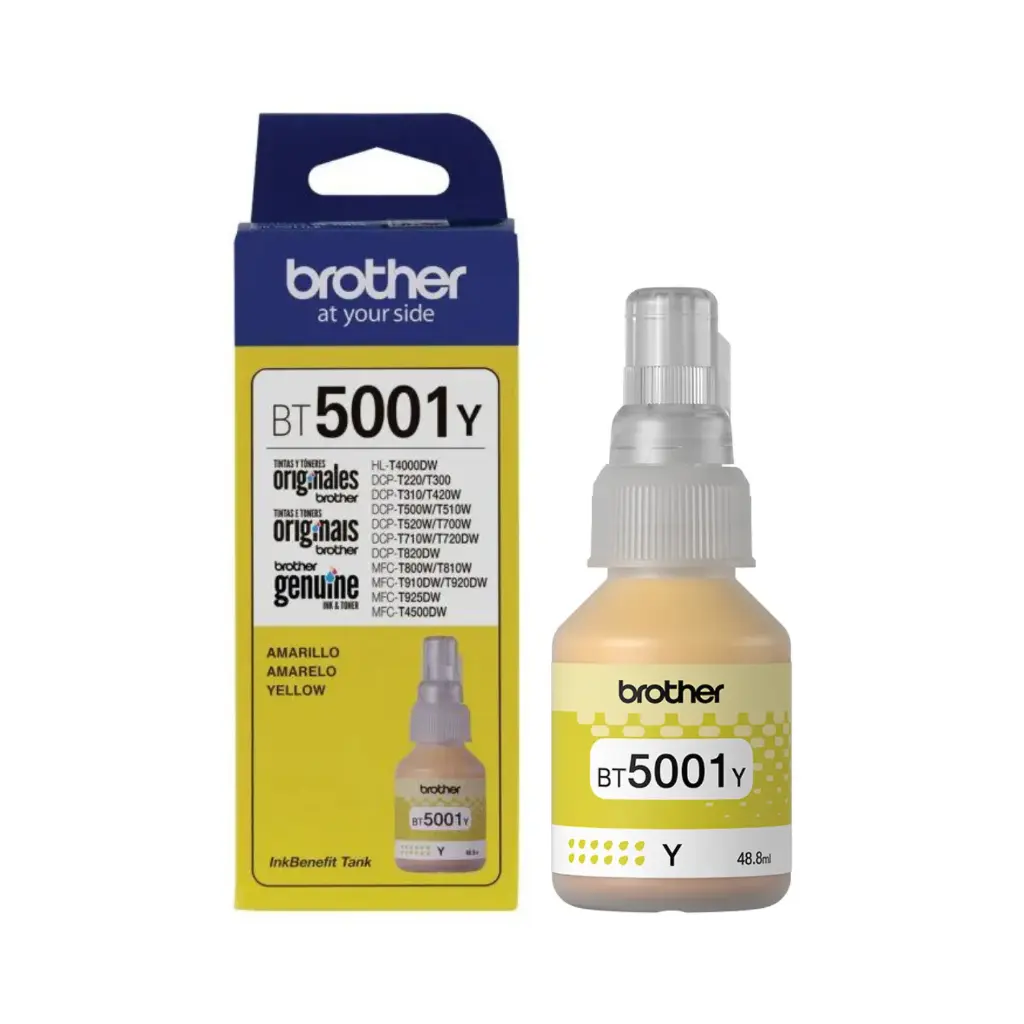 Botella Tinta Brother BT5001 Yellow