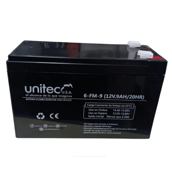 Bateria Sellada Ref Lp12-9A Marca Unitec