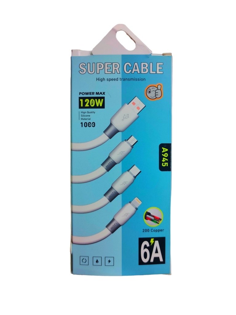 Cable Grueso 6A 120W V8