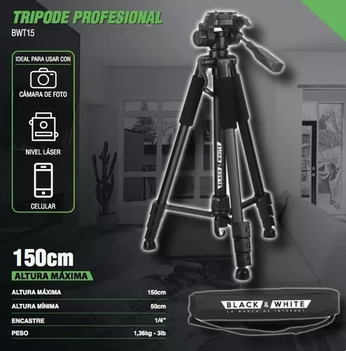 Trípode Profesional 1.5 Metros