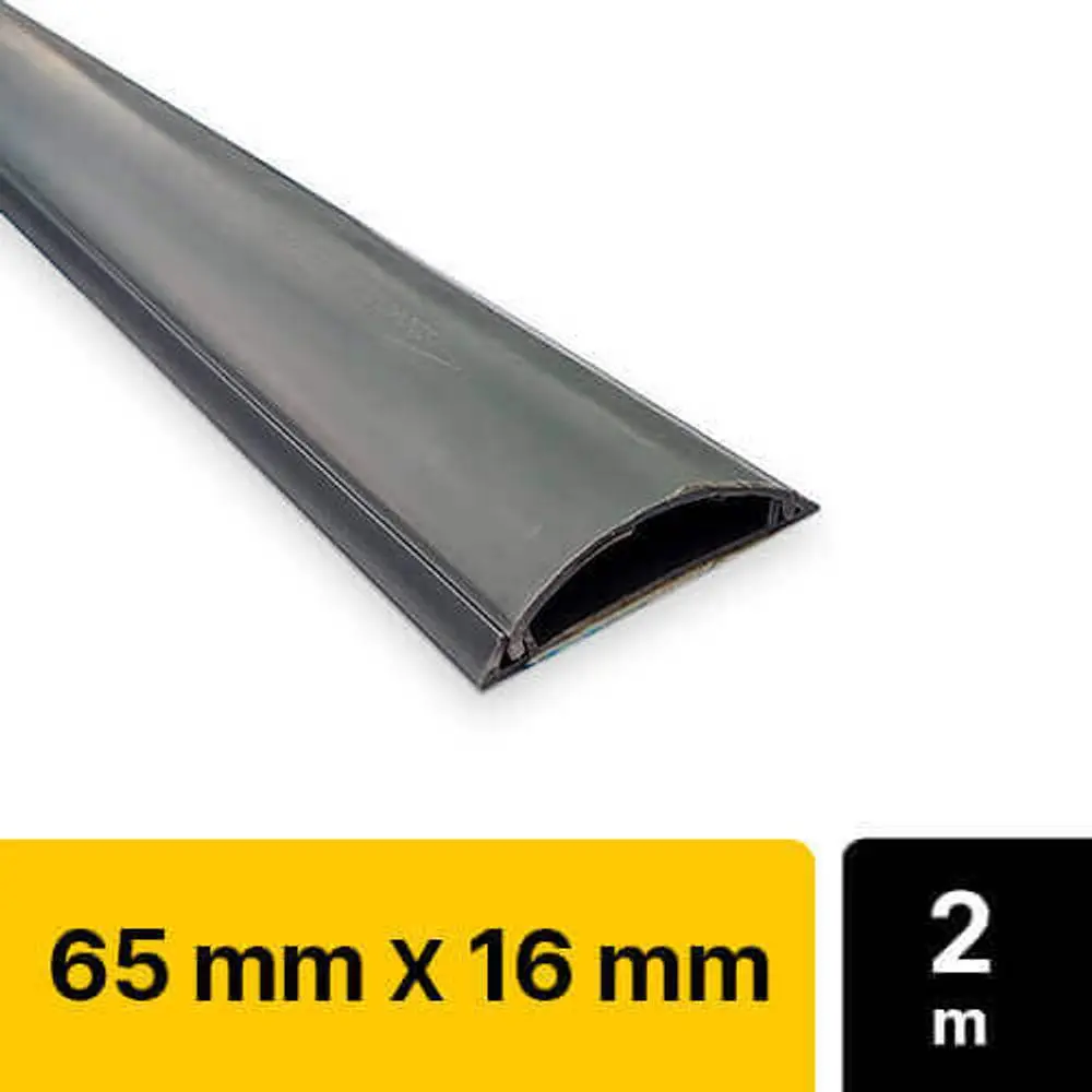 Canaleta Piso Gris 65mmx16mmx2m Adhesivo