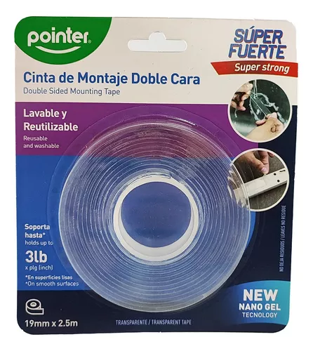 Cinta Doble Faz Siliconada 19MM X 2.5M