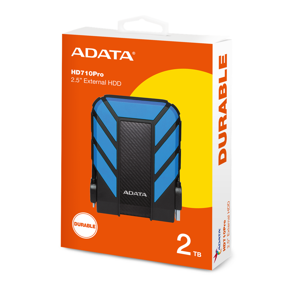 Disco Adata Externo HD710pro Antigolpe 2TB Azul