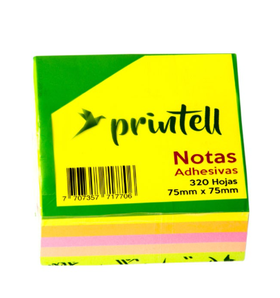 Taco Notas Adhesiva 320h Printell Neon