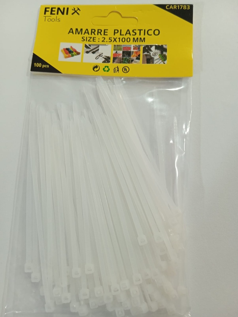 Correa Plastica 10cm Blanca