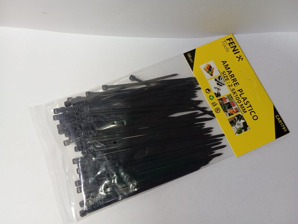 Correa Plastica 10cm Negra