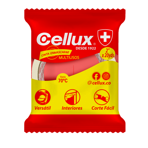 Cinta Enmascarar Cellux 2" 48mmx20mts
