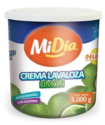 [805055] Jabon Lavaloza Crema Limón MiDía 3.000GR