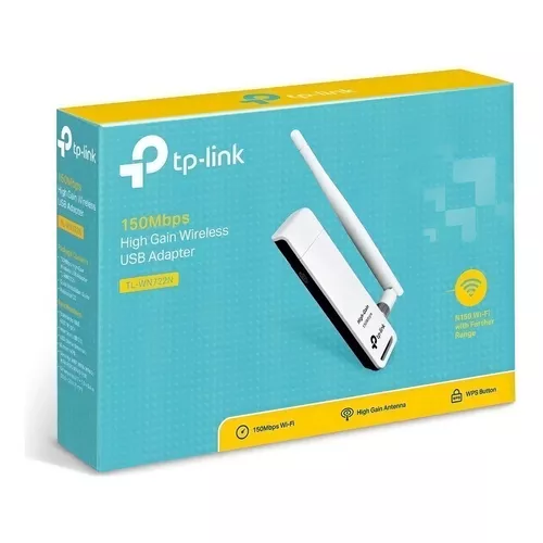 [703019] Tarjeta de Red TP-LINK USB/ TL-WN722N 150MBPS