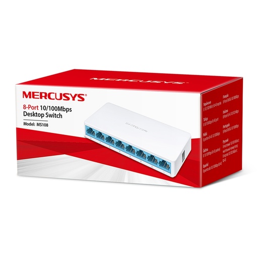 [704008] Switch 8 Puertos-10/100MBPS MERCUSYS MS108