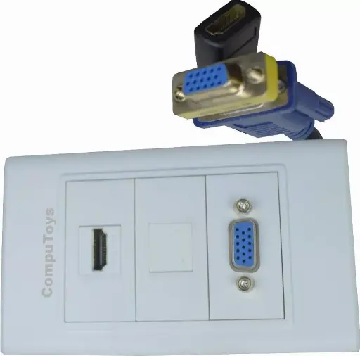 [710075] WALL PLATE HDMI y VGA FWP-1099