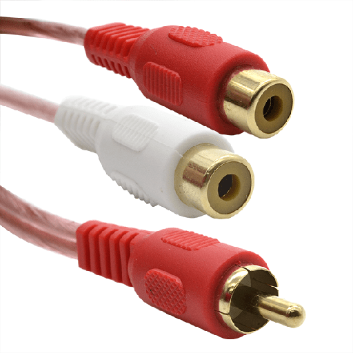 [713411] Cable Rca 2x1 15cms Desoxigenado