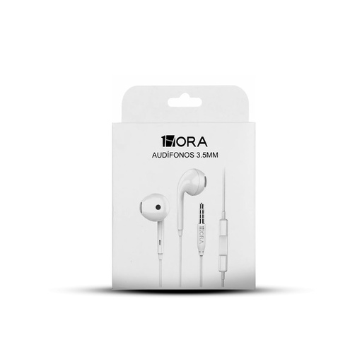 [716252] Audífono Alámbrico Blanco ESTRA BASS