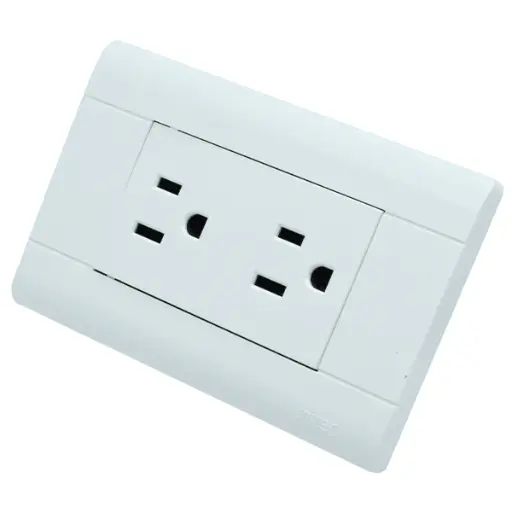 [309022] Toma Doble Policarbonato Unitec