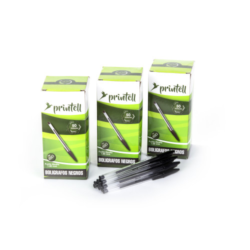 [104002] Lapicero NEGRO PRINTELL Punta 1.0MM