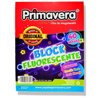 [121020] Block Iris Fluoresen-Neon 40h 21x27.7cm