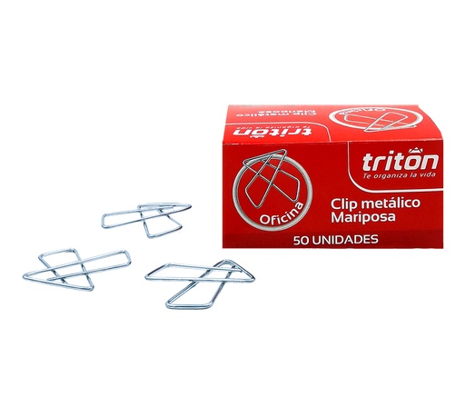 [121071] CLIP Mariposa TRITON X 50 Unidades