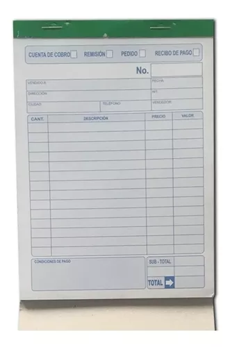 [121293] Faturero Autocopiante Pequeño