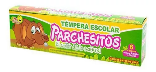 [121511] Tempera PARCHESITOS 6 Colores